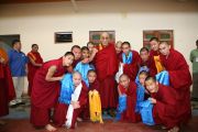 Дээрхийн гэгээнтэн Далай лам Гоман дацанд шавилан суралцаж буй Монгол лам нартай уулзав. 2008 оны 1 сар